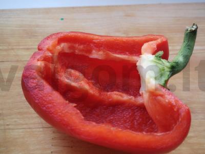 Paprika su kiaušiniu Žingsnis 1