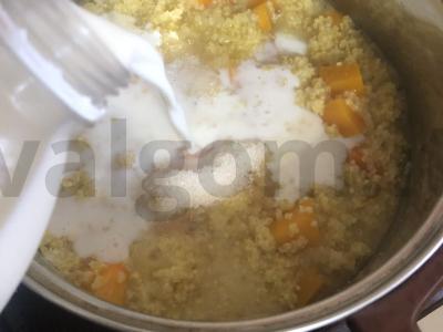 Kukurūzų košė su moliūgo gabaliukais Žingsnis 6