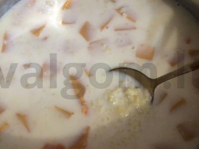 Kukurūzų košė su moliūgo gabaliukais Žingsnis 7