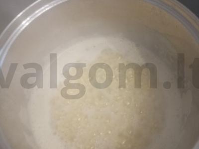 Pšenių košė su pienu ir moliūgu Žingsnis 1