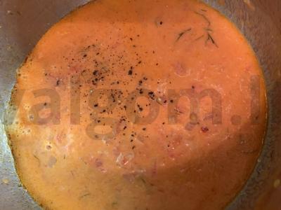 Pomidorų sriuba su pienu Žingsnis 8