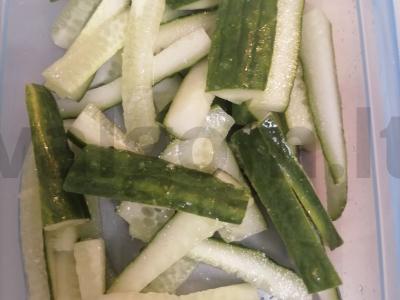 Daržovių salotas su jautiena ir funchoza Žingsnis 3