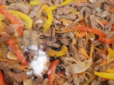 Daržovių salotas su jautiena ir funchoza Žingsnis 9