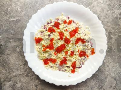 Šventinis salotas su burokėliais, lašiša ir raudonąja ikra Žingsnis 1