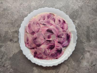 Šventinis salotas su burokėliais, lašiša ir raudonąja ikra Žingsnis 3