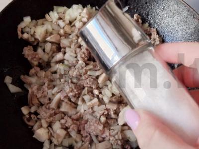 Krepšeliai su faršu ir sūriu šventiniam stalui Žingsnis 4