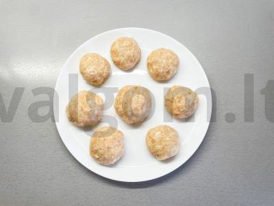 Vištienos kotletai su pupelėmis ir daržovėmis Žingsnis 3