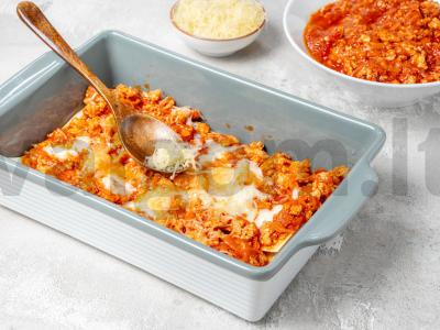 Kalakutų filė lasanijos lapuose Žingsnis 3