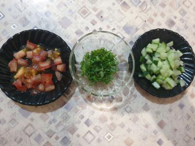 Sotūs salotas „Kario pasididžiavimas“ Žingsnis 1