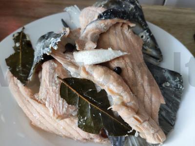 Biudžetinė raudonos žuvies žuvienė Žingsnis 6