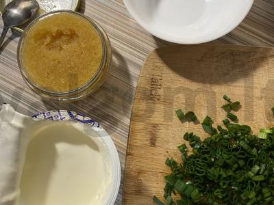 Brusketa su šamų ikrais Žingsnis 2