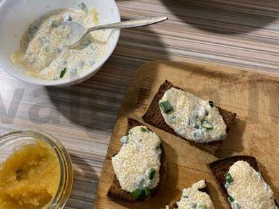 Brusketa su šamų ikrais Žingsnis 3