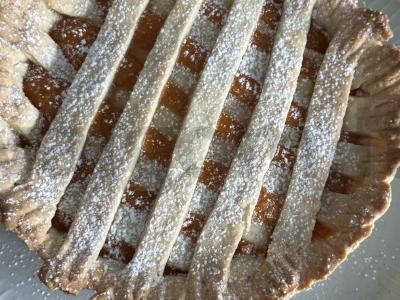 Smėlinis pyragas su abrikosais pagrindine nuotrauka