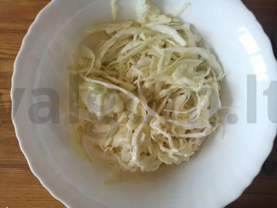 Marinuota kopūstų užkandis stiklainyje Žingsnis 7