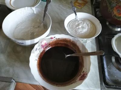 Šokoladinis sūrio pyragas Žingsnis 2