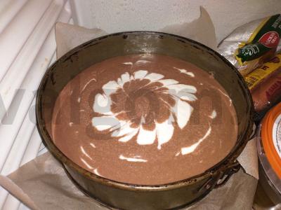 Šokoladinis sūrio pyragas pagrindine nuotrauka