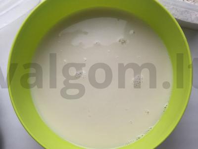 Vegetariški viso grūdo blynai Žingsnis 1