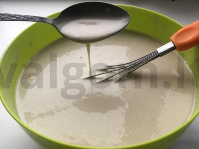 Vegetariški viso grūdo blynai Žingsnis 4