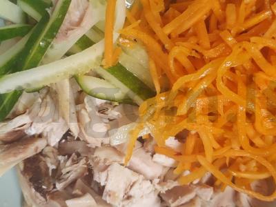 Salotas „Vištiena korėjietiškai“ Žingsnis 3