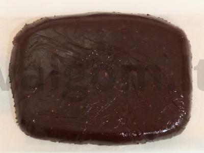 Švelnus šokoladinis migdolų torretas Žingsnis 1