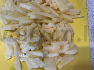 Kepti bulvės su žolelėmis ir pievagrybiais Žingsnis 1