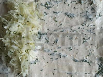 Šaurma „Pavasarinė“ su sūriu ir kalakutienos kumpiu Žingsnis 5