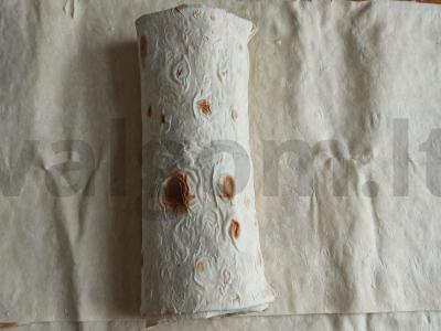 Šaurma „Pavasarinė“ su sūriu ir kalakutienos kumpiu Žingsnis 7