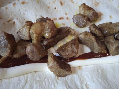 Šašlykas su kiauliena ir marinuotais patisonais Žingsnis 2