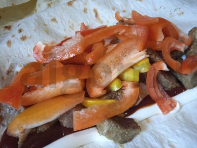 Šašlykas su kiauliena ir marinuotais patisonais Žingsnis 4