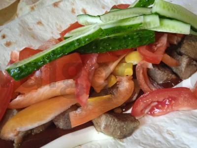 Šašlykas su kiauliena ir marinuotais patisonais Žingsnis 6