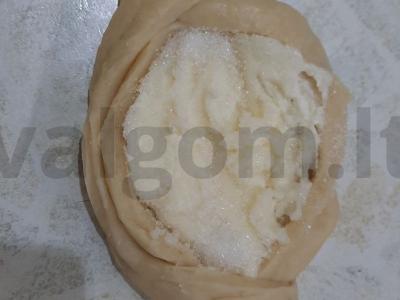 Varškės bandelės iš picos tešlos Žingsnis 4