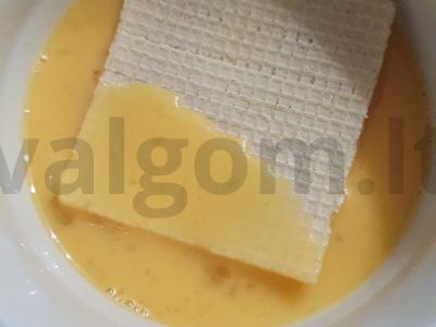 Patingėti čeburekai ant vaflių lakštų Žingsnis 3