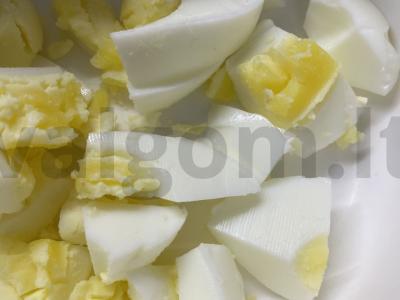 Salotos su riebia žuvimi, daržovėmis ir alyvuogėmis Žingsnis 1