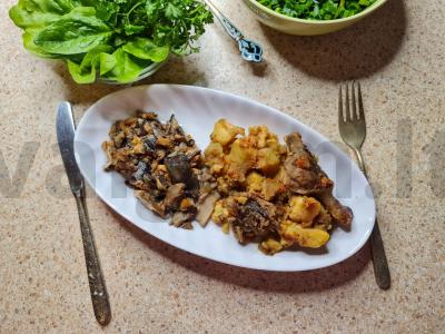 Kepti grybų asorti pagrindine nuotrauka