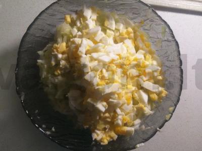 Salotas „Sėmmanuėlė“ su kopūstais ir kukurūzais Žingsnis 2