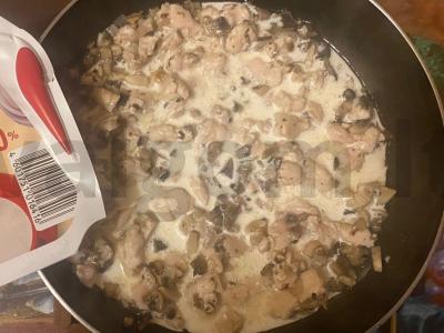 Kruasanai su vištienos ir grybų įdaru Žingsnis 4