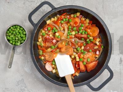 Daržovių troškinys su sezamų aliejumi Žingsnis 2