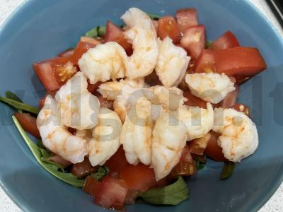 Avokadų ir krevečių salotos Žingsnis 3