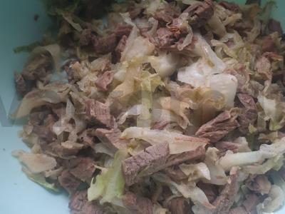 Kibinai su kopūstais ir mėsa kaip vaikystėje Žingsnis 1