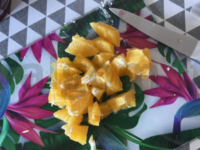 Vaisių salotos su varške ir jogurtu Žingsnis 2