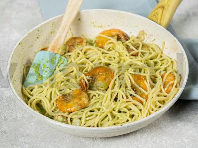 Makaronai su pesto padažu Žingsnis 11