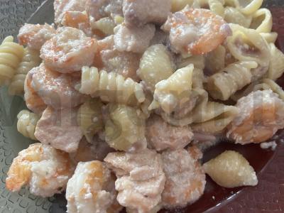 Makaronai su jūros gėrybėmis grietinėlės padaže Žingsnis 7