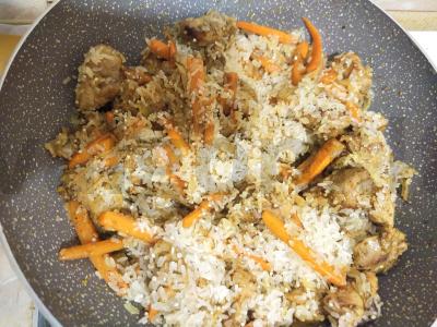 Dietinis plovas su kalakutiena pagrindine nuotrauka