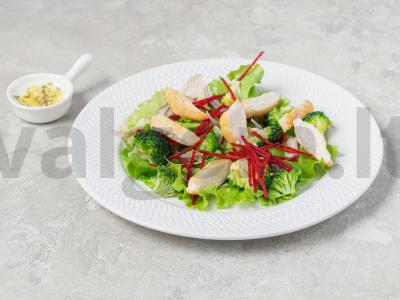 Salotos su vištiena, brokoliais ir avokadų pestu Žingsnis 4