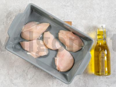 Vištiena su grybais ir sūriu orkaitėje Žingsnis 1