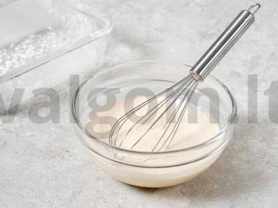 Klaffuti pyragas su vyšniomis Žingsnis 1