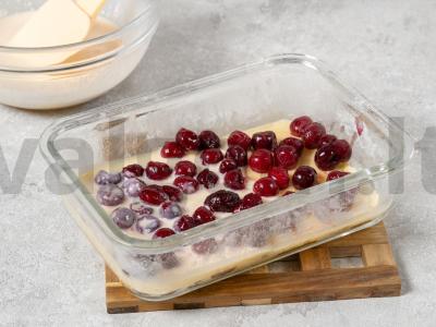 Klaffuti pyragas su vyšniomis Žingsnis 3