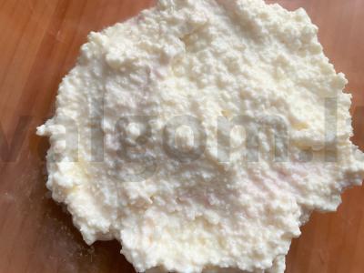 Varškės desertas su šaldytomis uogomis Žingsnis 1