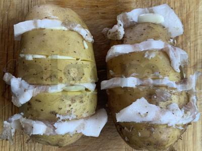 Bulvės su lašiniais orkaitėje Žingsnis 3