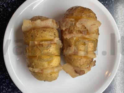 Bulvės su lašiniais orkaitėje Žingsnis 6